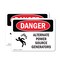 Signmission Alternate Power Source Generators, 7 in W x Rectangle, Vinyl Decal OS-2PACK-DS-D-57-L-2205 - alternate 1
